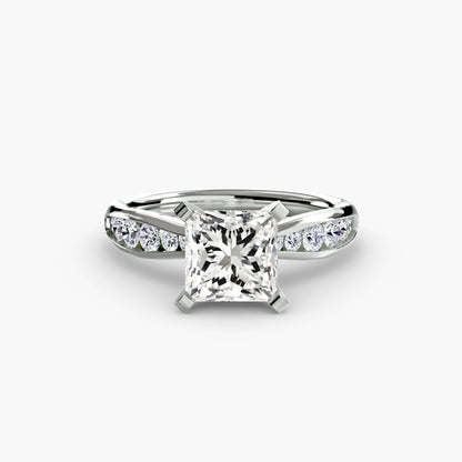 Solitaire with Pavé 3 - AYKA JEWELS