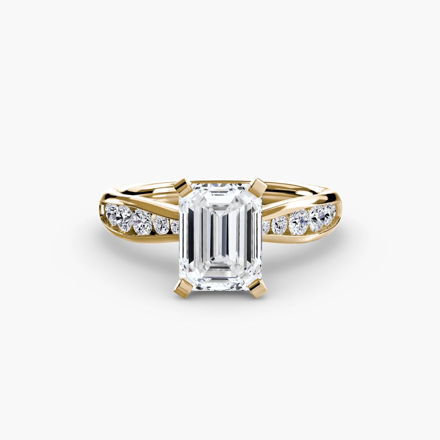 Solitaire with Pavé 3 - AYKA JEWELS