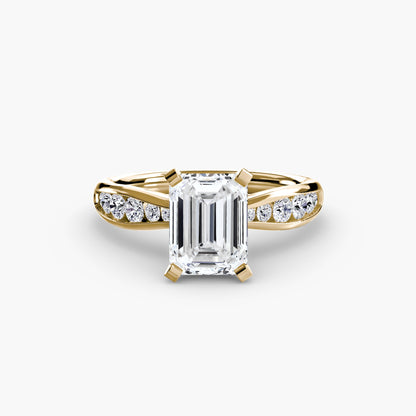 Solitaire with Pavé 3 - AYKA JEWELS