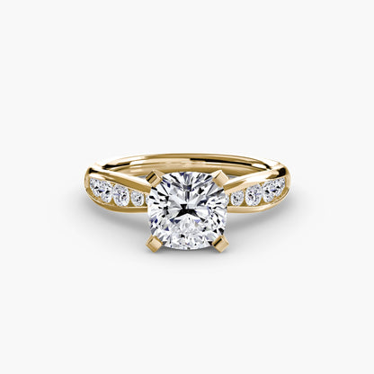 Solitaire with Pavé 3 - AYKA JEWELS
