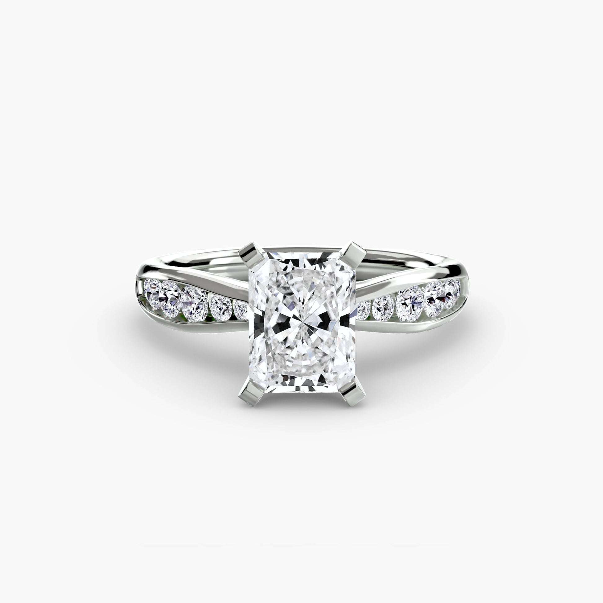 Solitaire with Pavé 3 - AYKA JEWELS