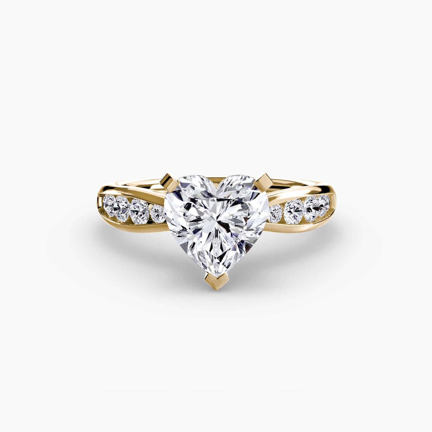 Solitaire with Pavé 3 - AYKA JEWELS