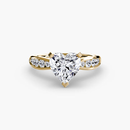 Solitaire with Pavé 3 - AYKA JEWELS