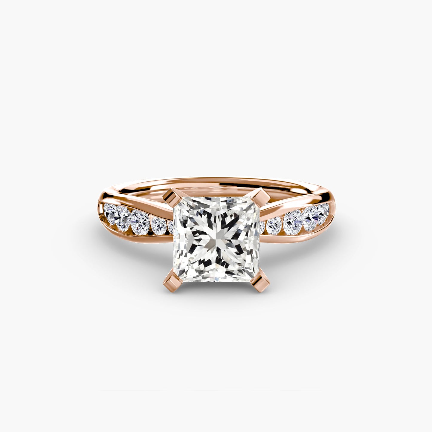Solitaire with Pavé 3 - AYKA JEWELS