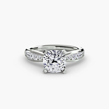 Solitaire with Pavé 3 - AYKA JEWELS