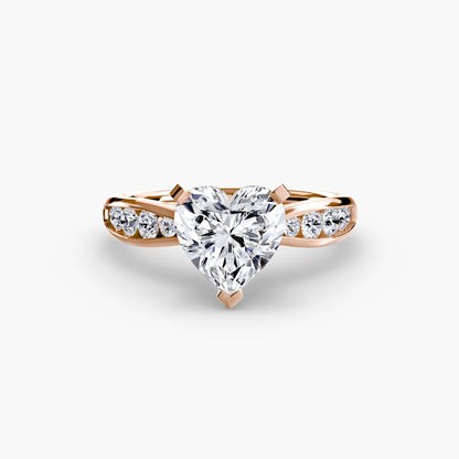 Solitaire with Pavé 3 - AYKA JEWELS