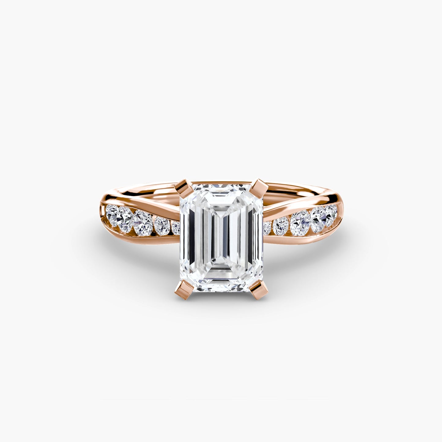 Solitaire with Pavé 3 - AYKA JEWELS