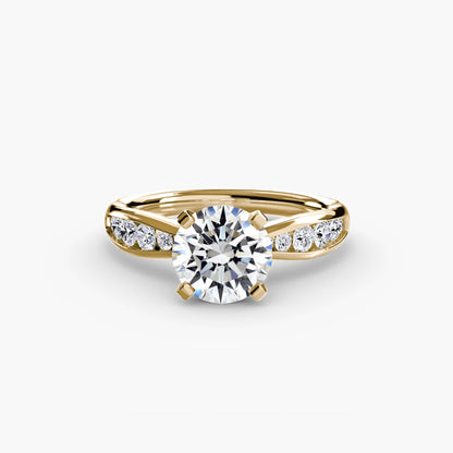 Solitaire with Pavé 3 - AYKA JEWELS
