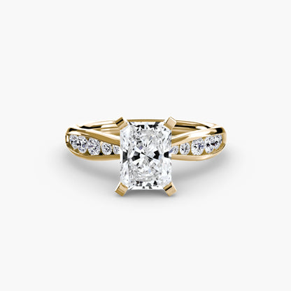 Solitaire with Pavé 3 - AYKA JEWELS