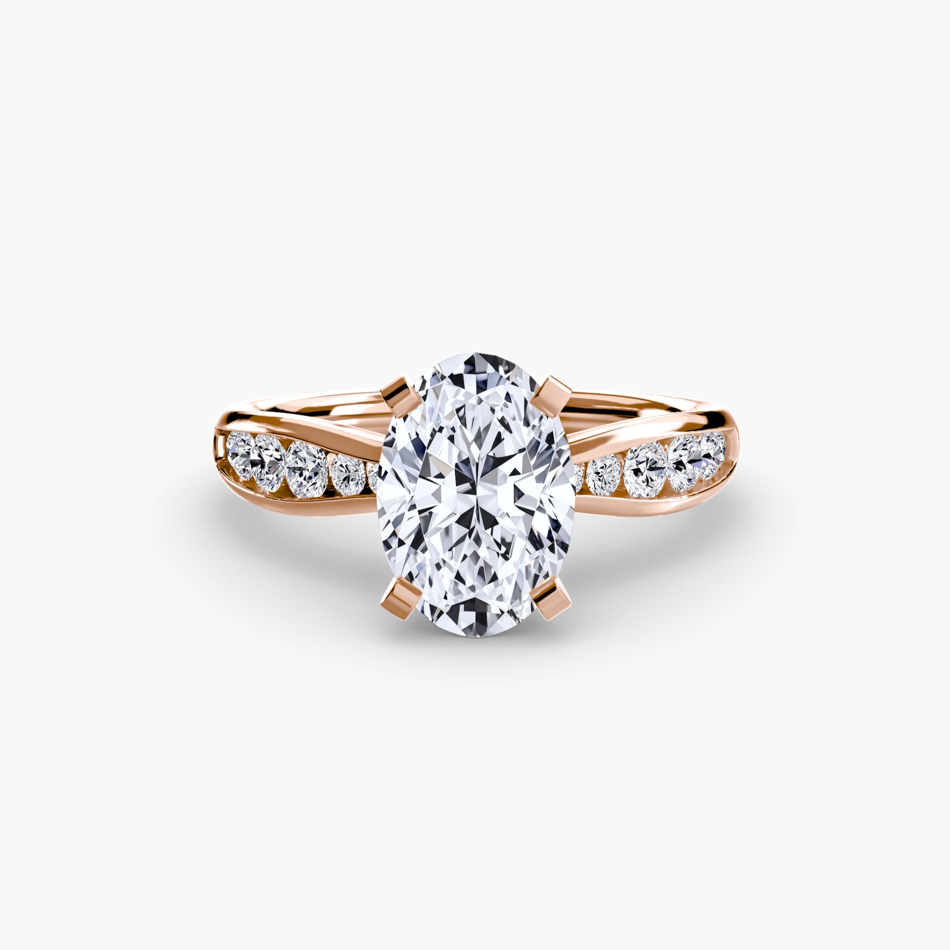 Solitaire with Pavé 3 - AYKA JEWELS