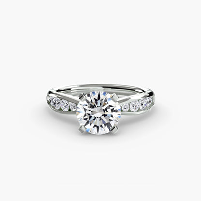 Solitaire with Pavé 3 - AYKA JEWELS