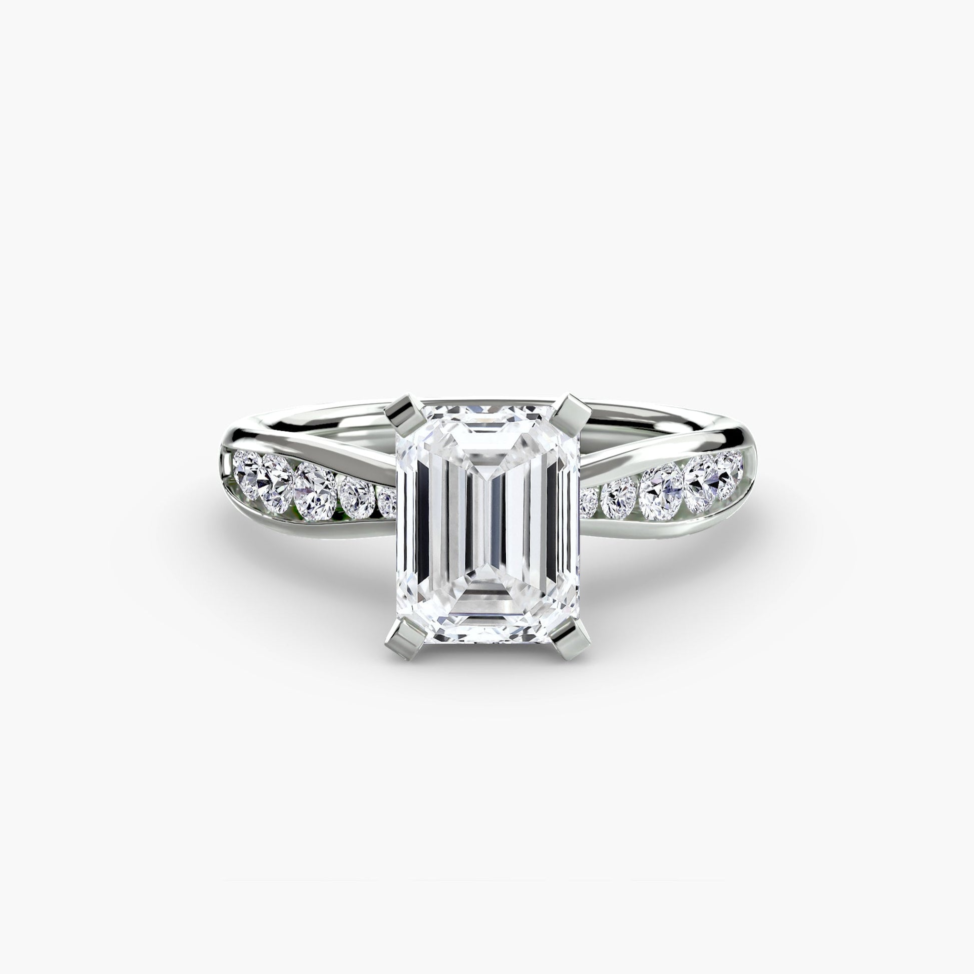 Solitaire with Pavé 3 - AYKA JEWELS