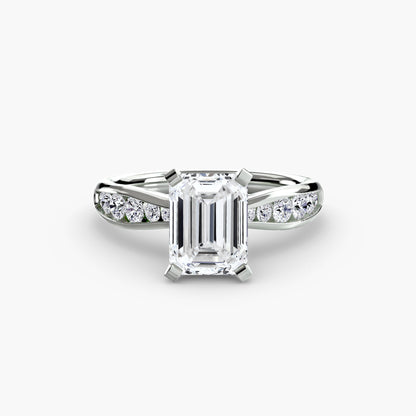 Solitaire with Pavé 3 - AYKA JEWELS
