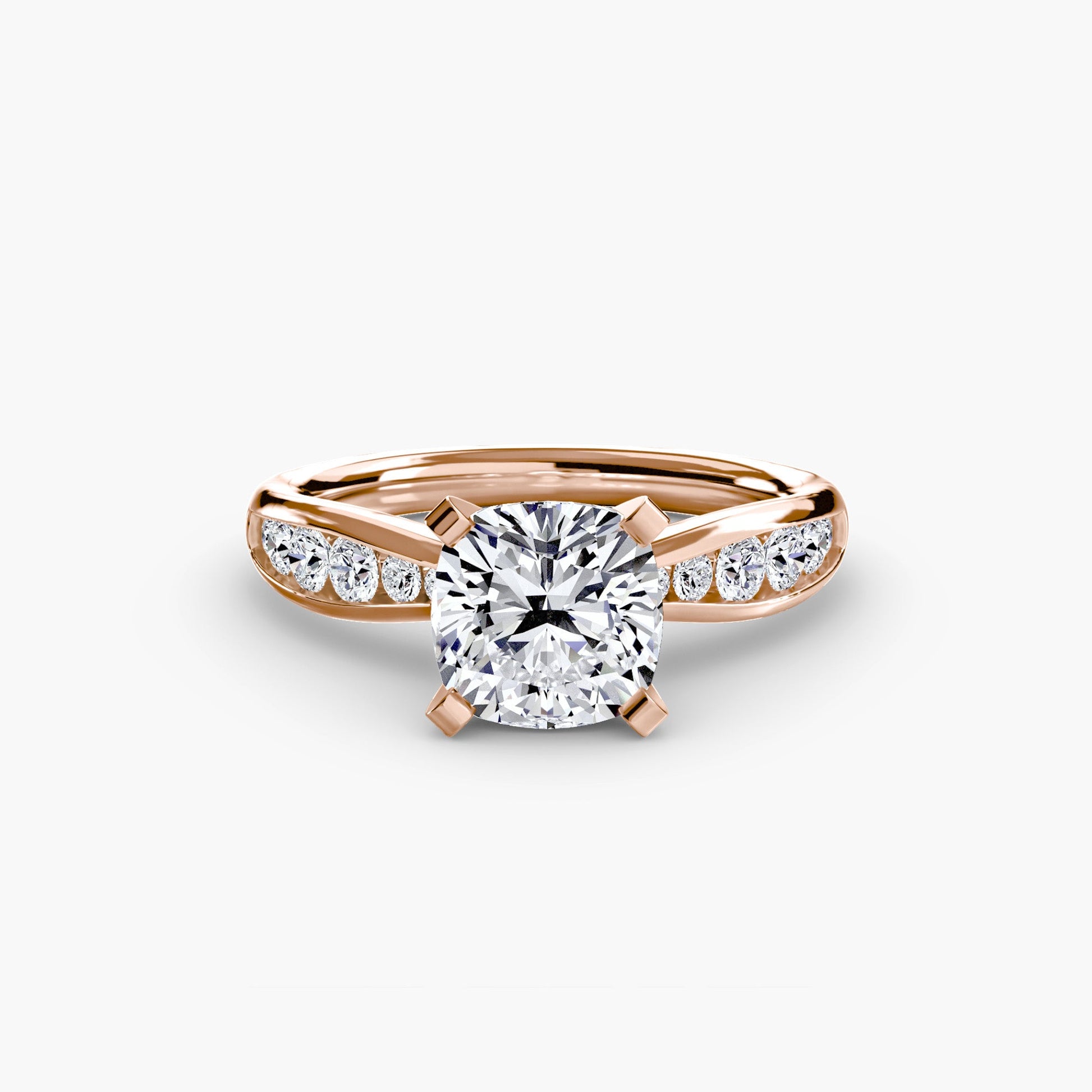 Solitaire with Pavé 3 - AYKA JEWELS