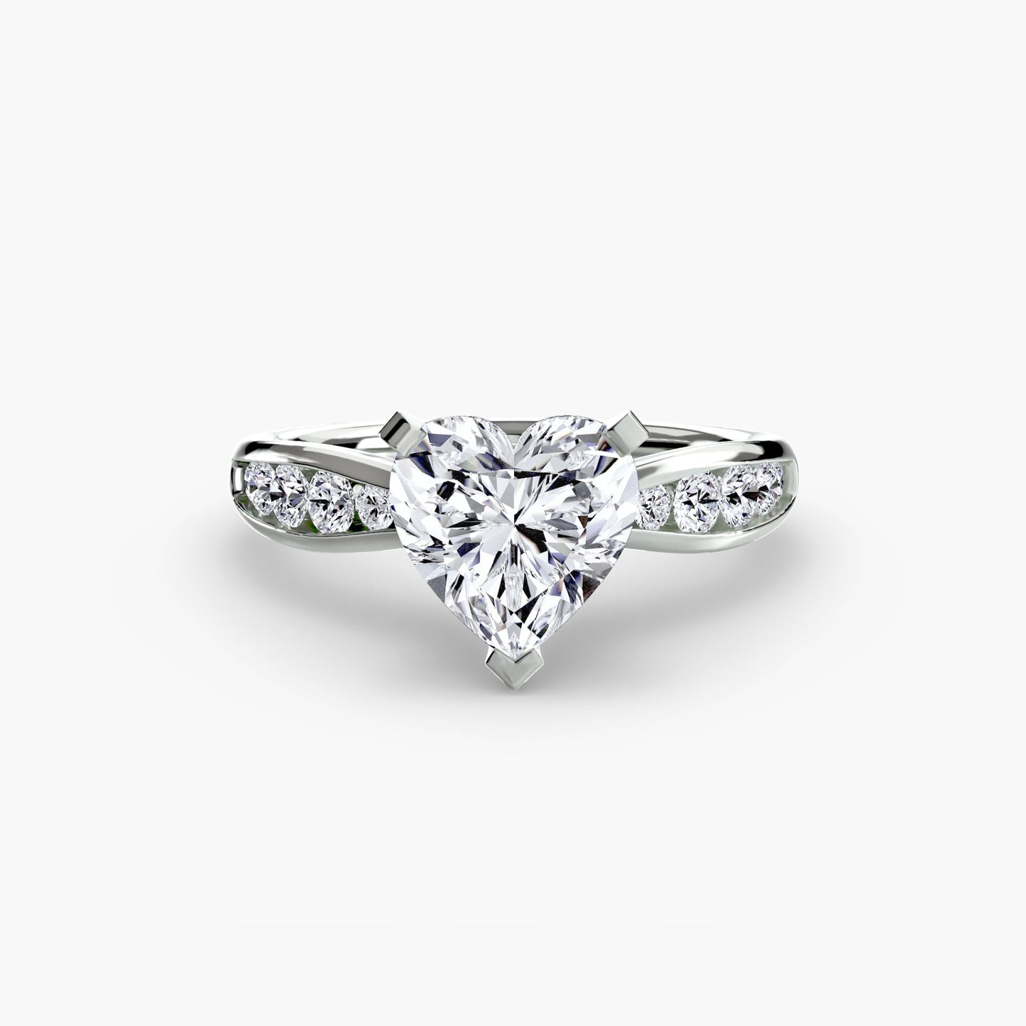 Solitaire with Pavé 3 - AYKA JEWELS