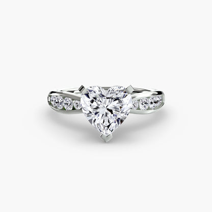Solitaire with Pavé 3 - AYKA JEWELS