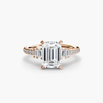 Solitaire with Pavé 4 - AYKA JEWELS