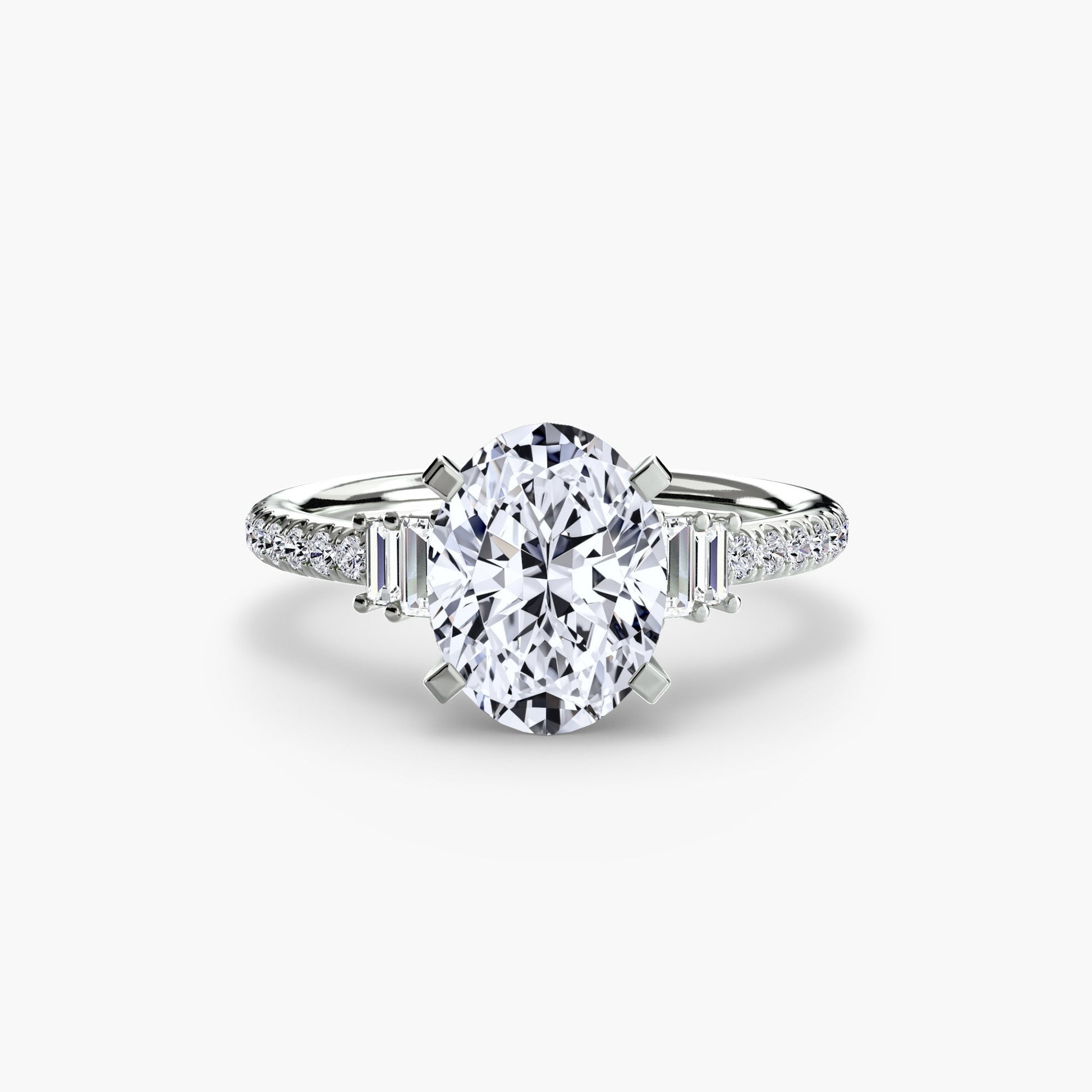 Solitaire with Pavé 4 - AYKA JEWELS