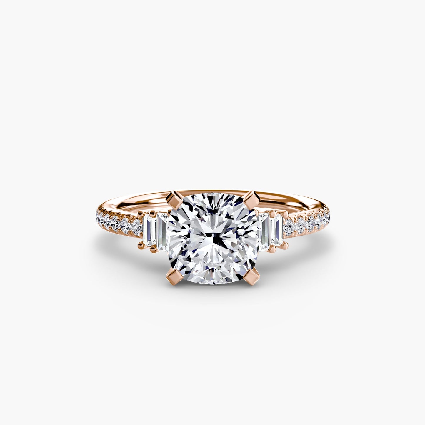 Solitaire with Pavé 4 - AYKA JEWELS