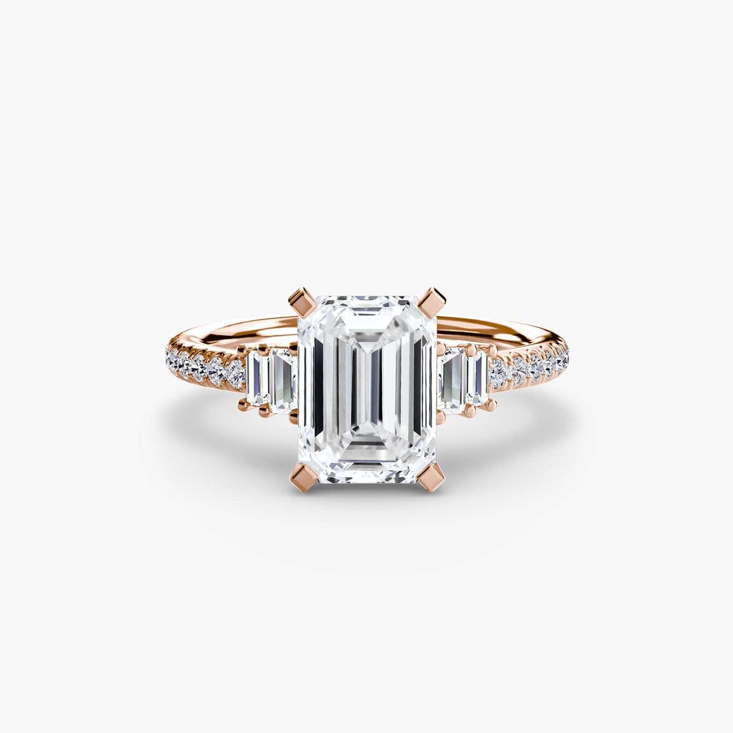 Solitaire with Pavé 4 - AYKA JEWELS