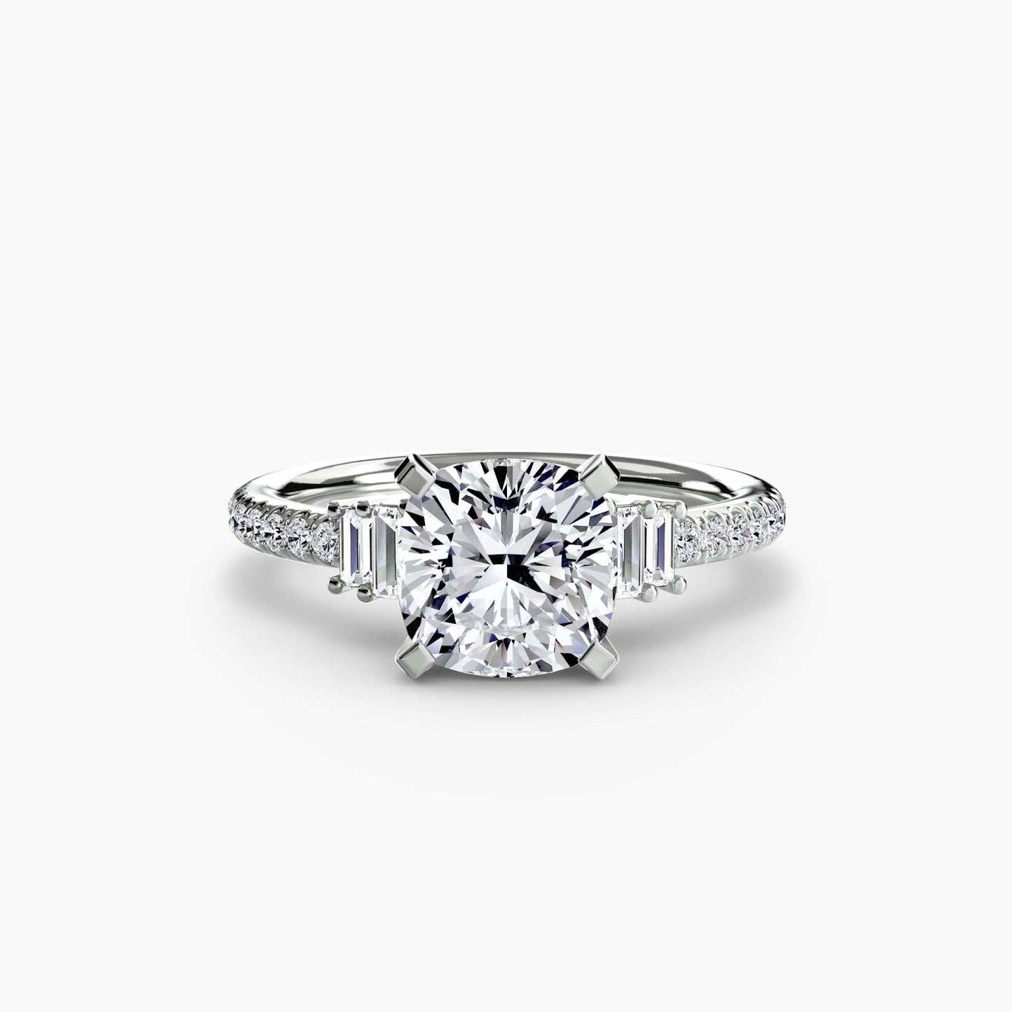 Solitaire with Pavé 4 - AYKA JEWELS