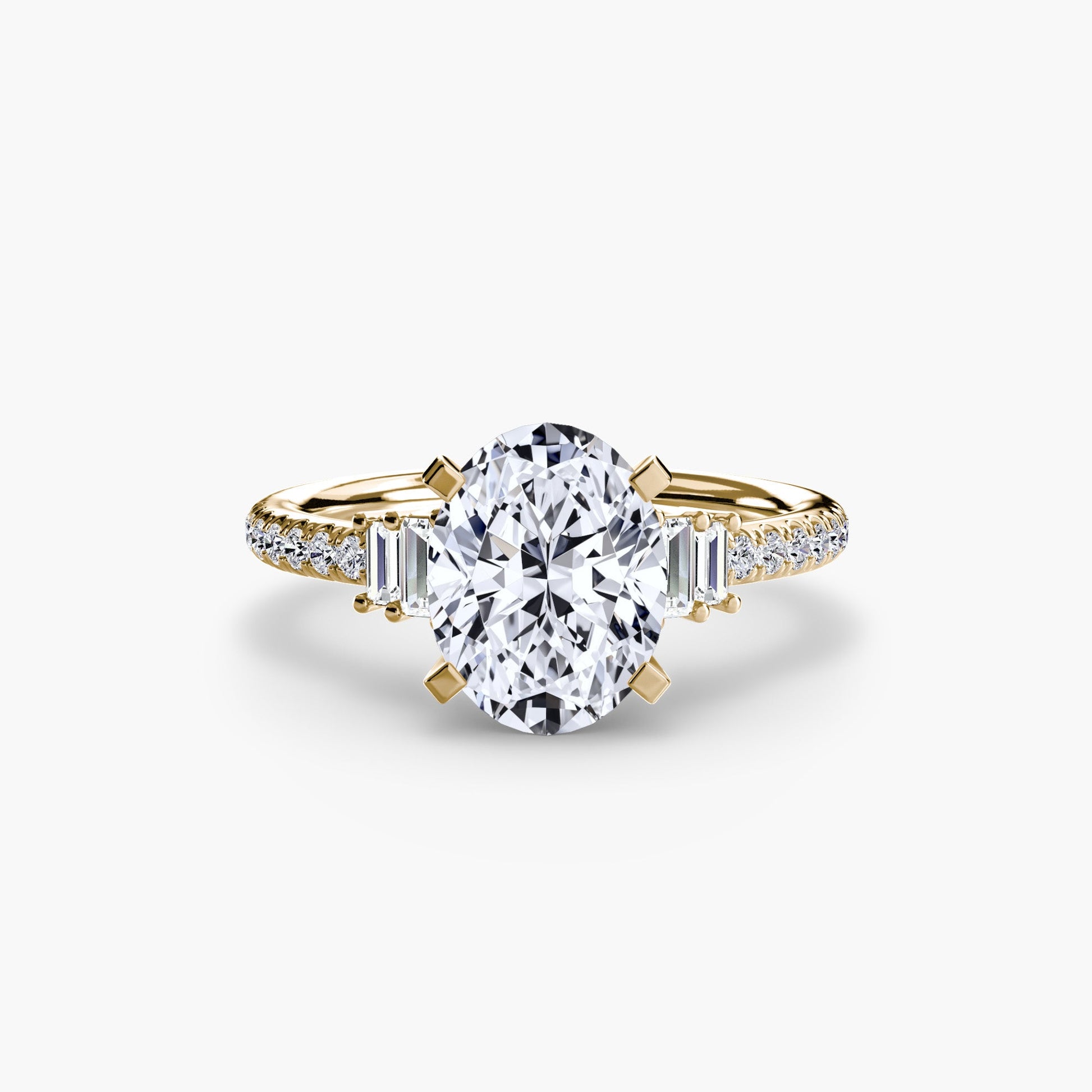 Solitaire with Pavé 4 - AYKA JEWELS