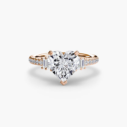 Solitaire with Pavé 4 - AYKA JEWELS