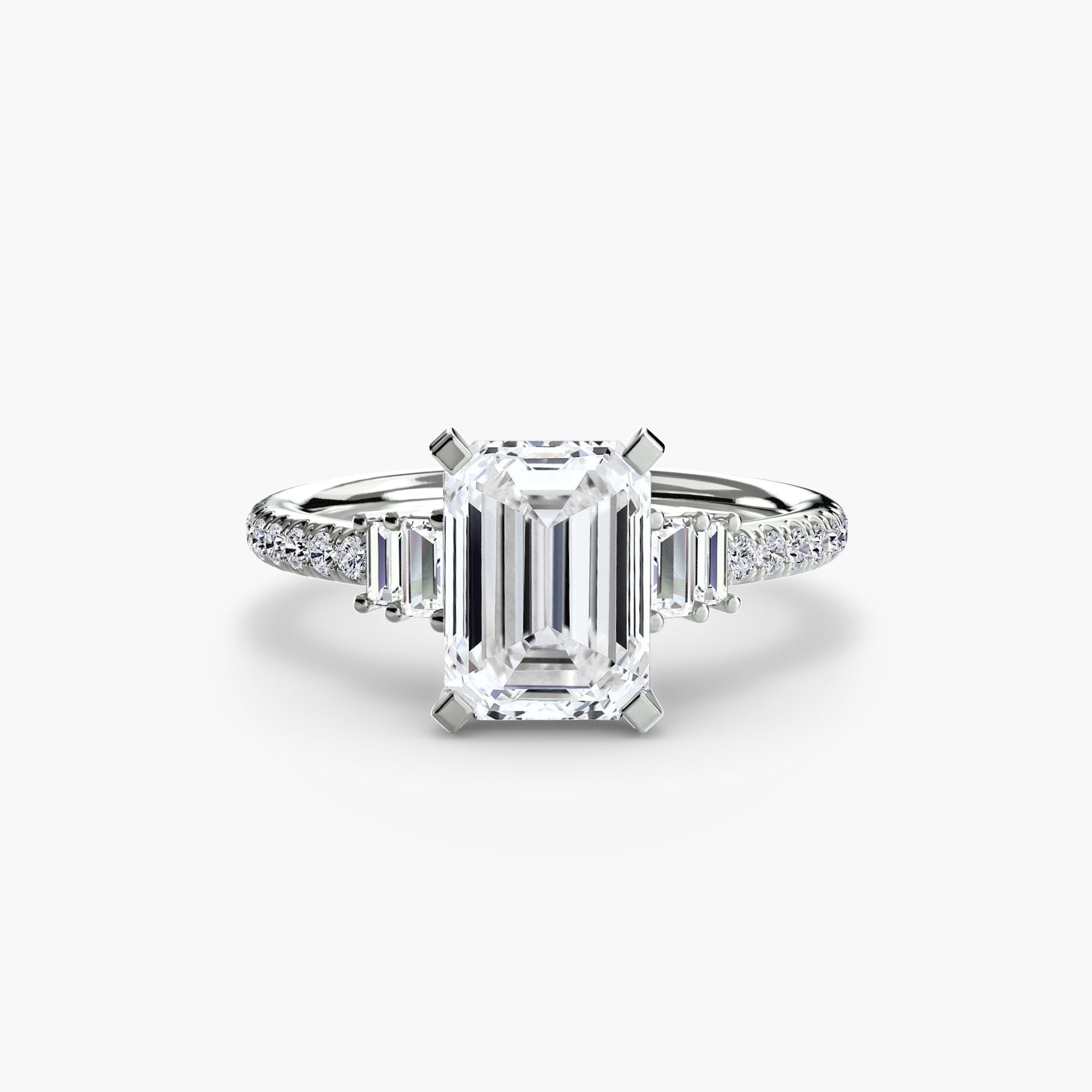 Solitaire with Pavé 4 - AYKA JEWELS