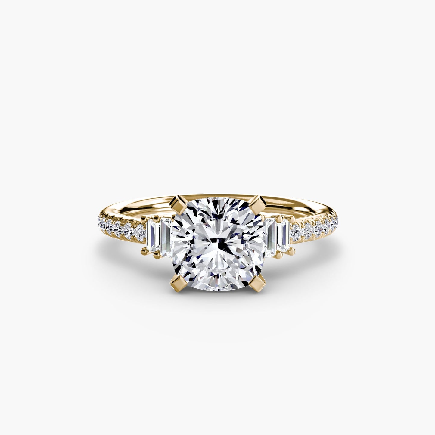 Solitaire with Pavé 4 - AYKA JEWELS