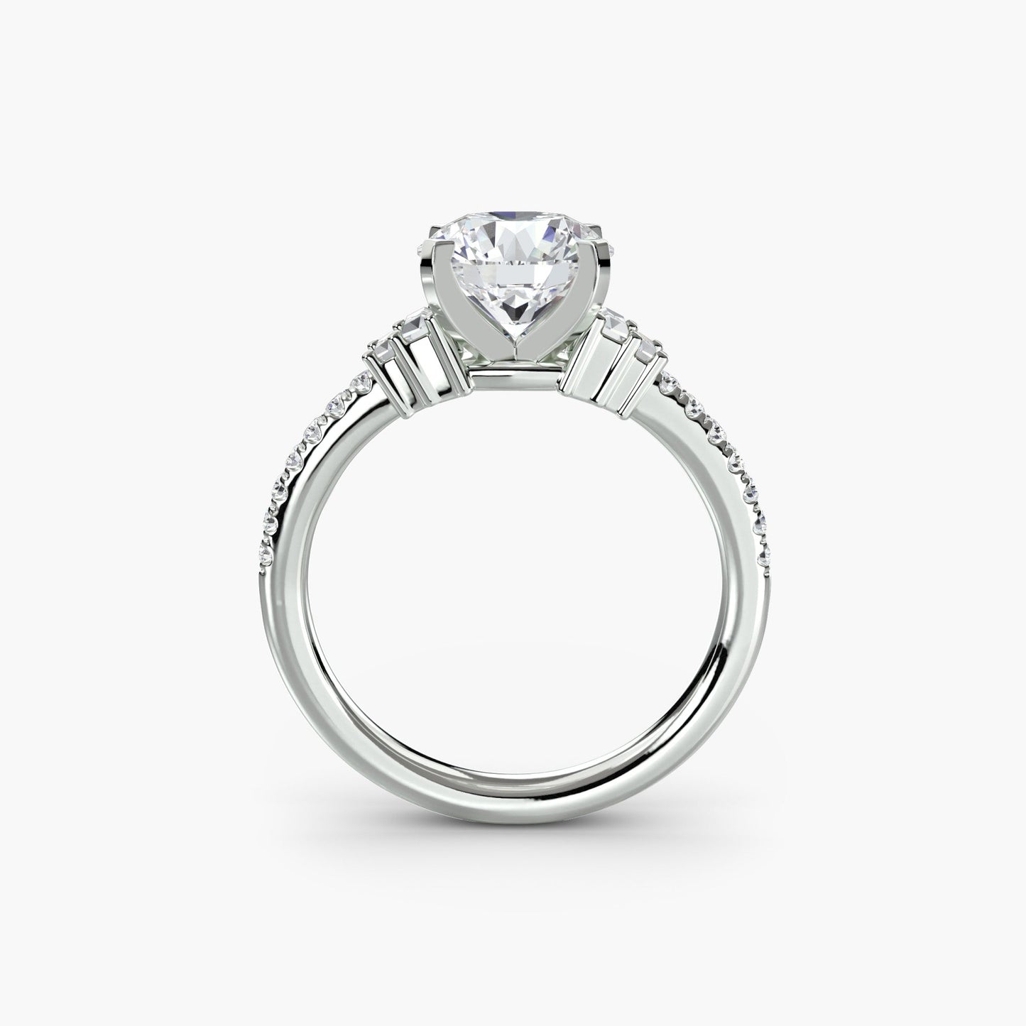 Solitaire with Pavé 4 - AYKA JEWELS