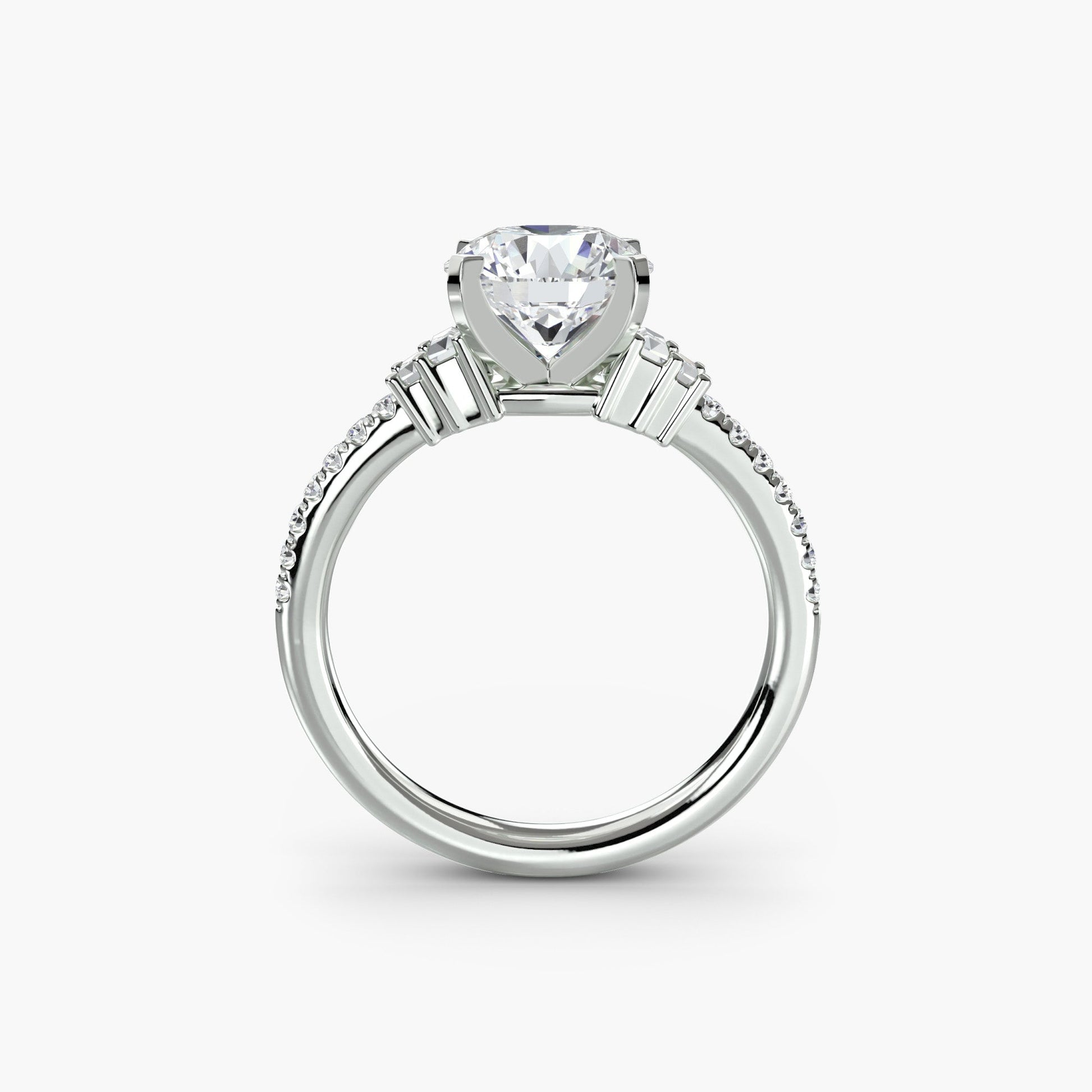 Solitaire with Pavé 4 - AYKA JEWELS