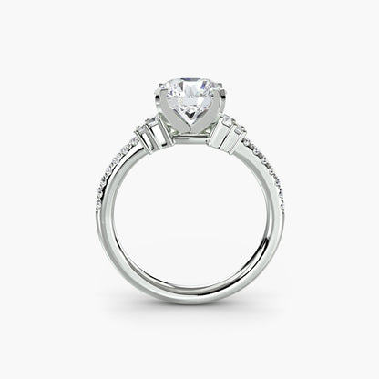 Solitaire with Pavé 4 - AYKA JEWELS