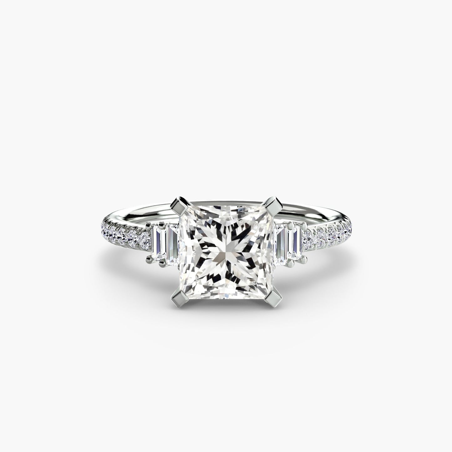 Solitaire with Pavé 4 - AYKA JEWELS