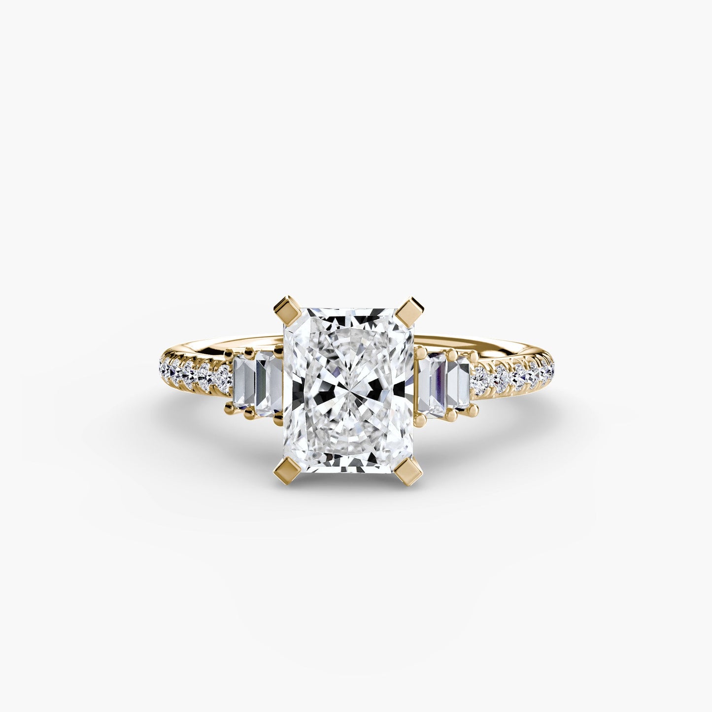 Solitaire with Pavé 4 - AYKA JEWELS
