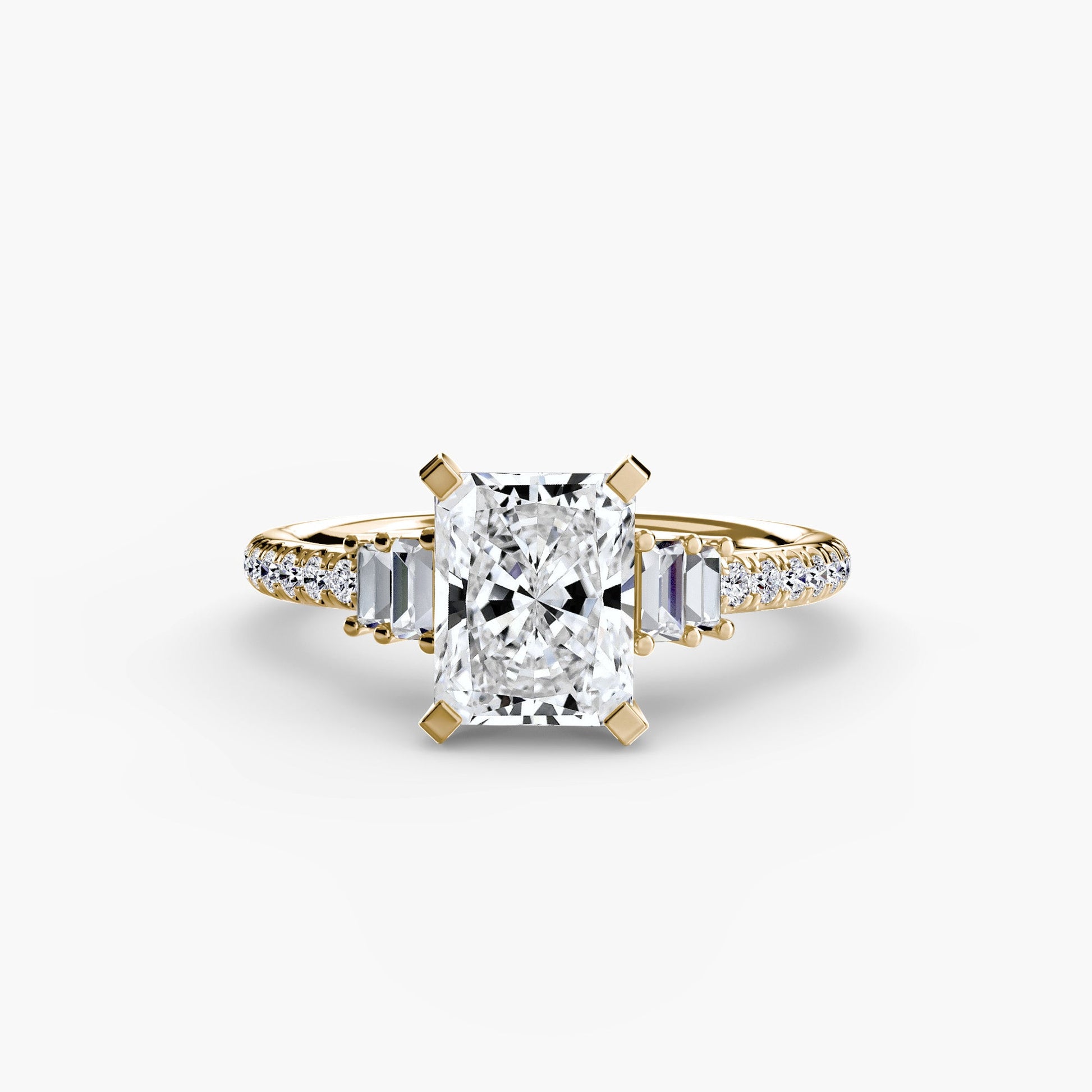 Solitaire with Pavé 4 - AYKA JEWELS