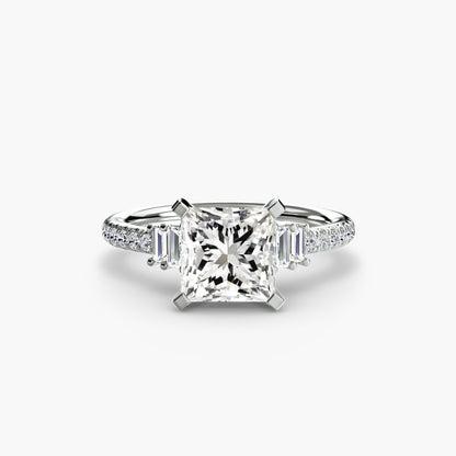 Solitaire with Pavé 4 - AYKA JEWELS