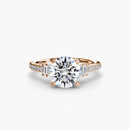 Solitaire with Pavé 4 - AYKA JEWELS