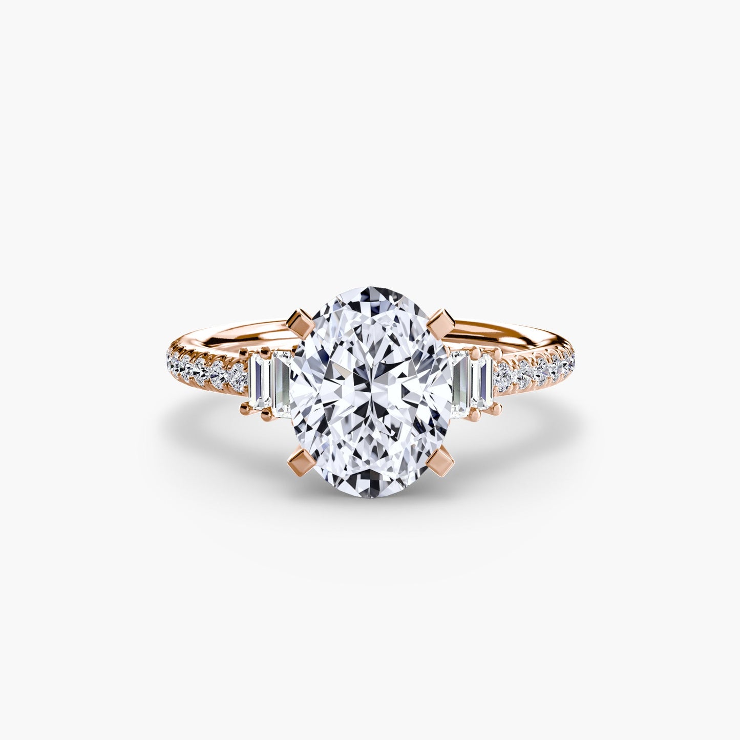 Solitaire with Pavé 4 - AYKA JEWELS