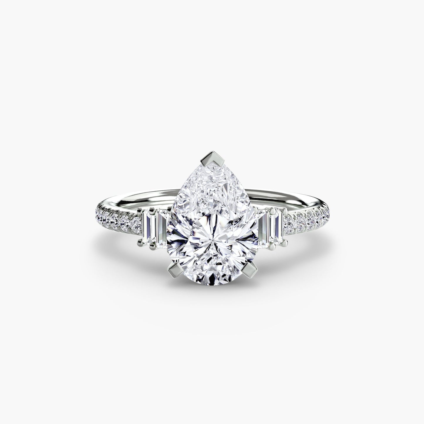 Solitaire with Pavé 4 - AYKA JEWELS