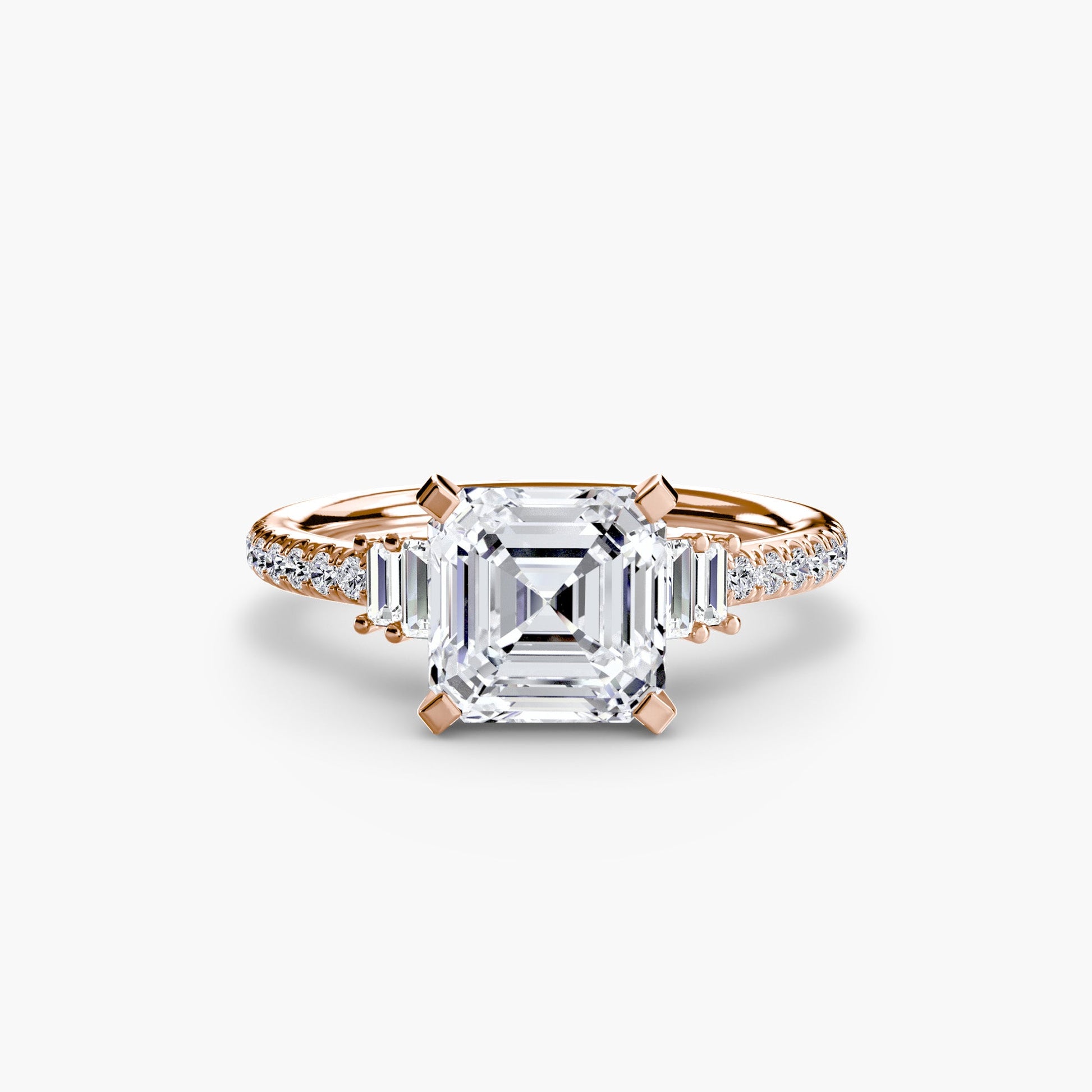 Solitaire with Pavé 4 - AYKA JEWELS