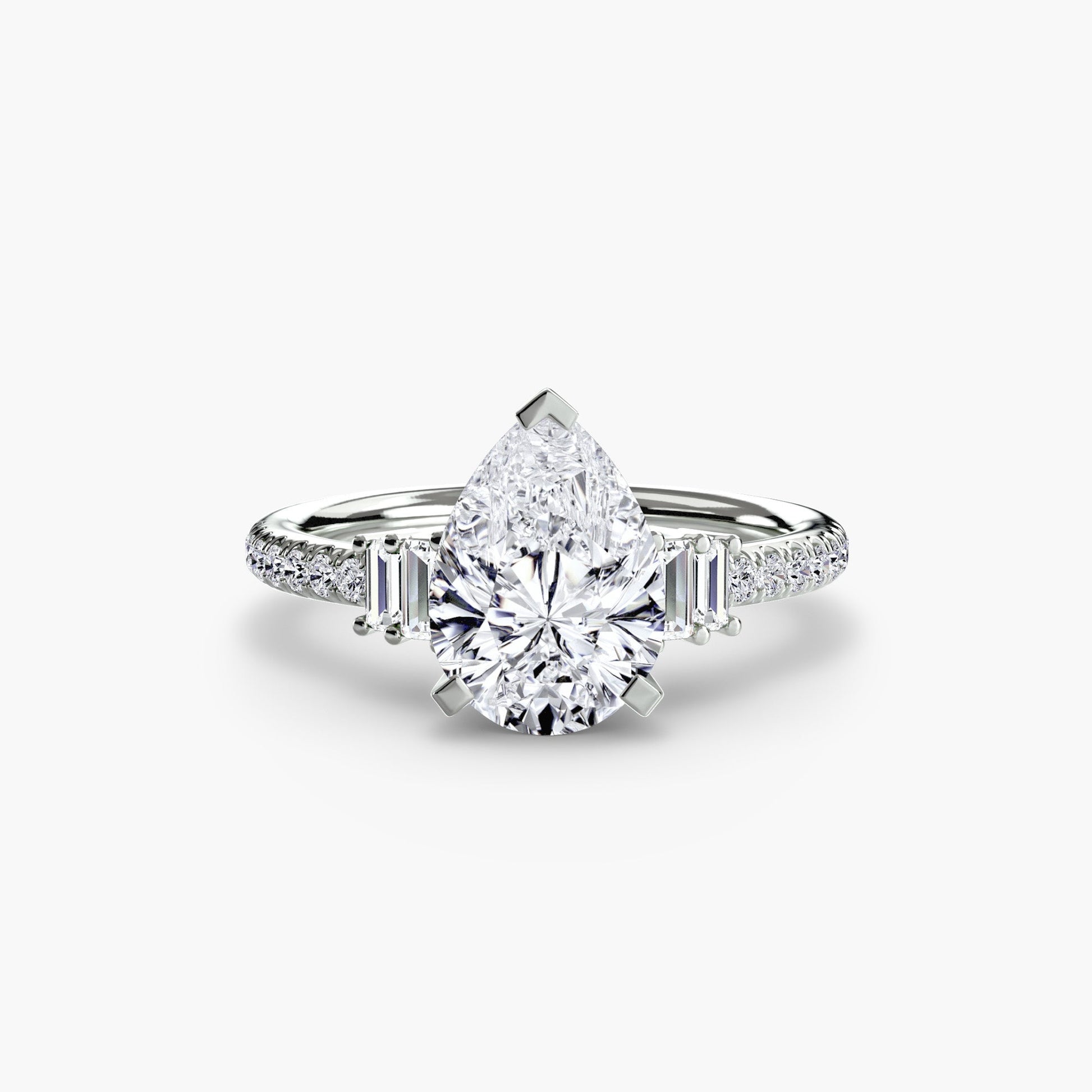 Solitaire with Pavé 4 - AYKA JEWELS
