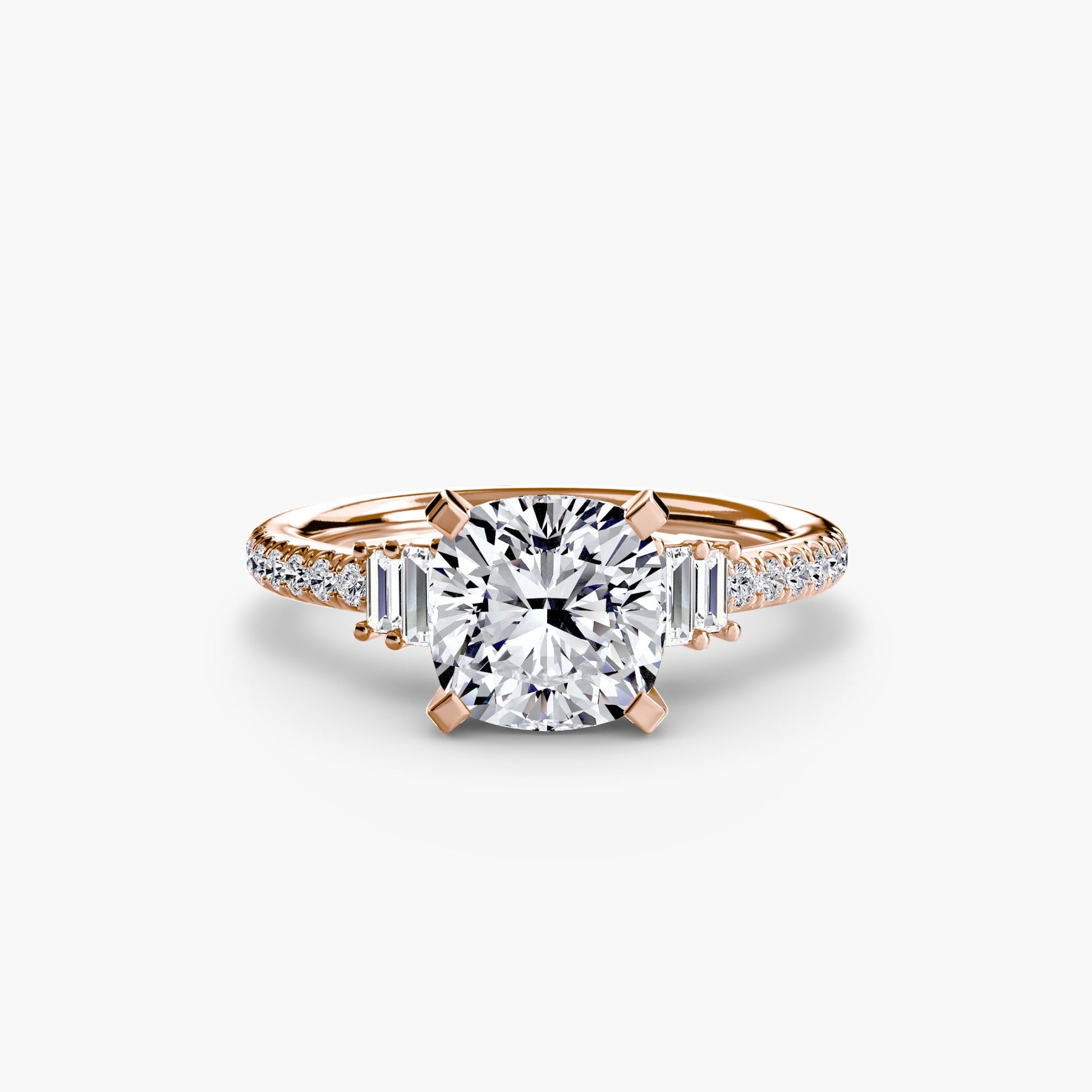 Solitaire with Pavé 4 - AYKA JEWELS