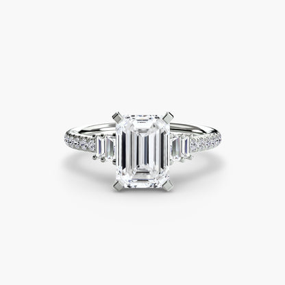 Solitaire with Pavé 4 - AYKA JEWELS