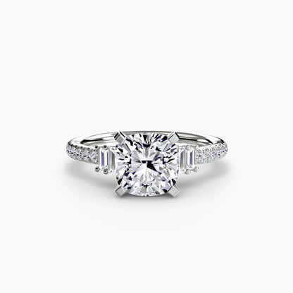 Solitaire with Pavé 4 - AYKA JEWELS