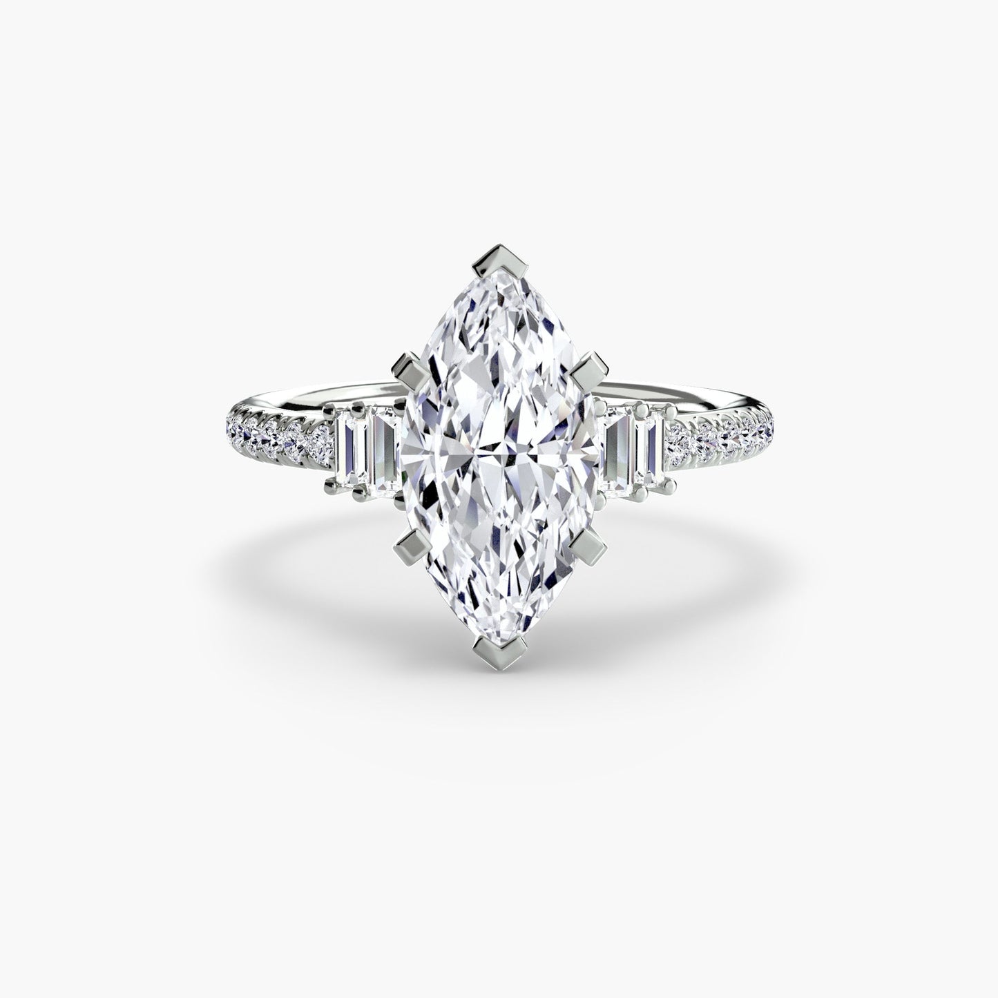 Solitaire with Pavé 4 - AYKA JEWELS