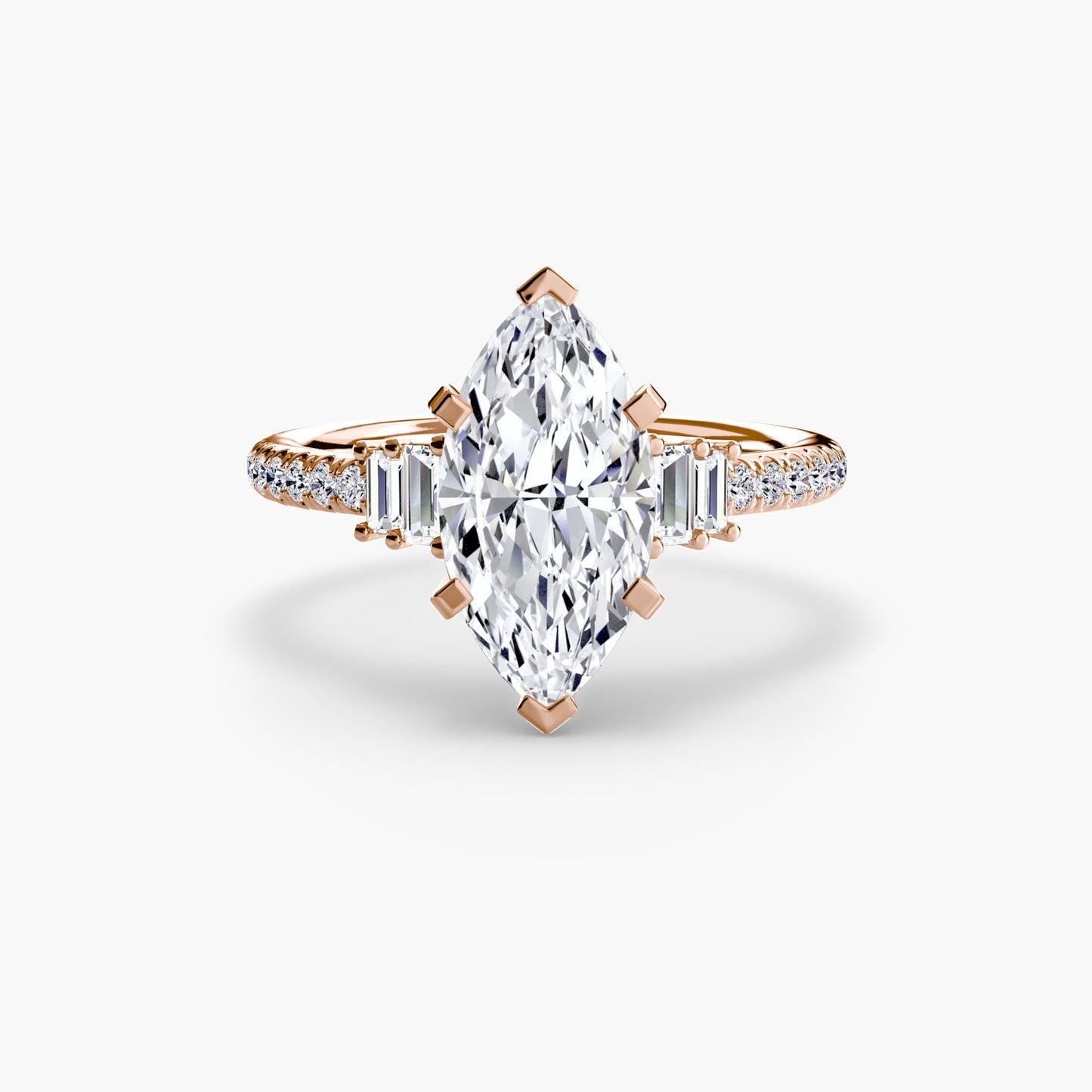 Solitaire with Pavé 4 - AYKA JEWELS