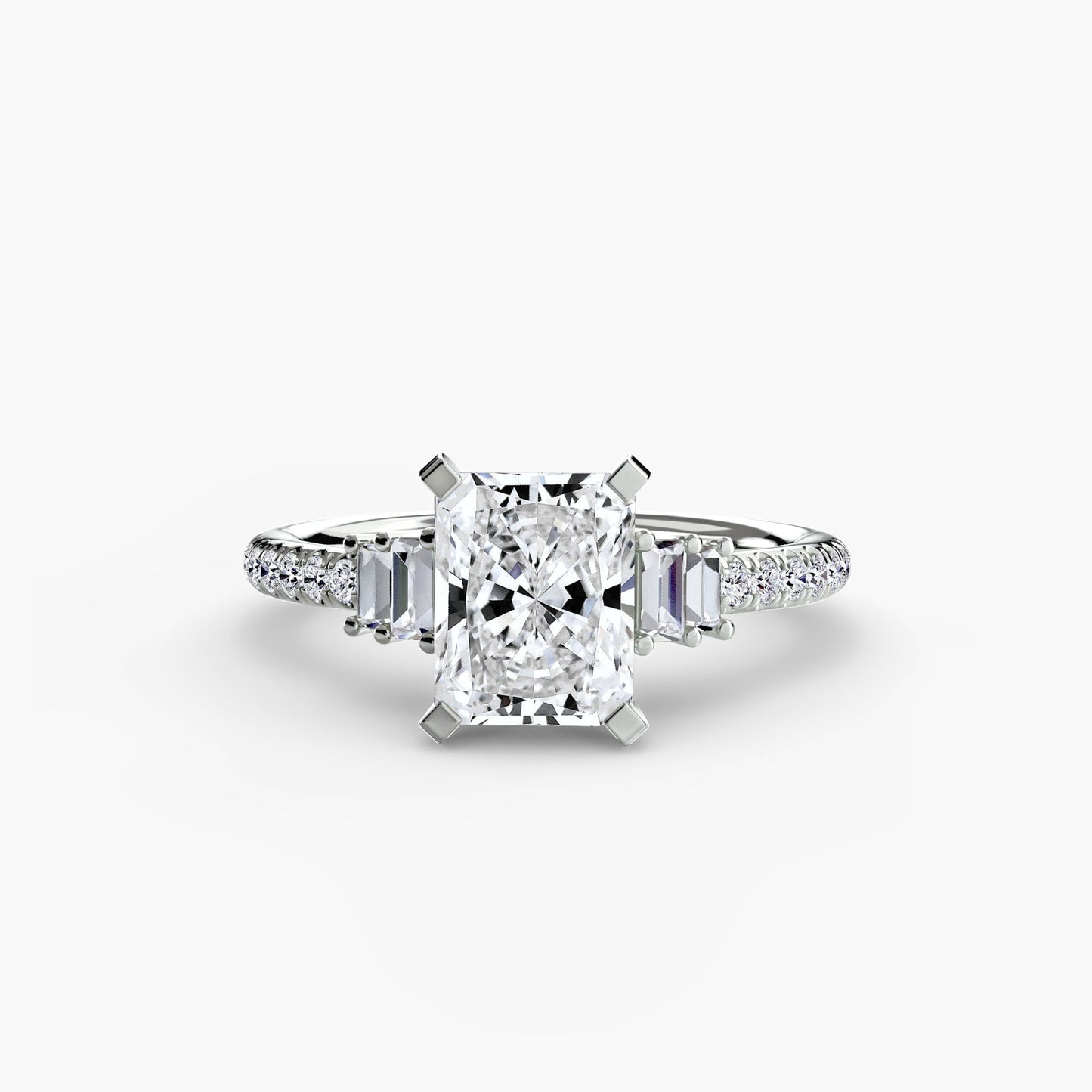 Solitaire with Pavé 4 - AYKA JEWELS