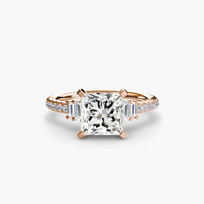 Solitaire with Pavé 4 - AYKA JEWELS