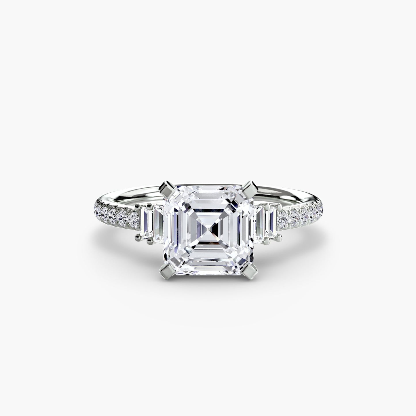 Solitaire with Pavé 4 - AYKA JEWELS