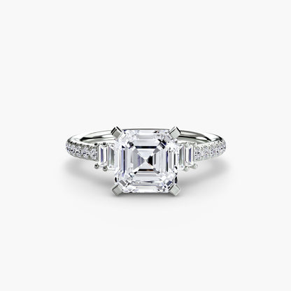 Solitaire with Pavé 4 - AYKA JEWELS